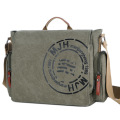 2021 Hot Selling Vintage Canvas Laptop Shoulder Bag Unisex Messenger Bag Leisure Men′s Bag